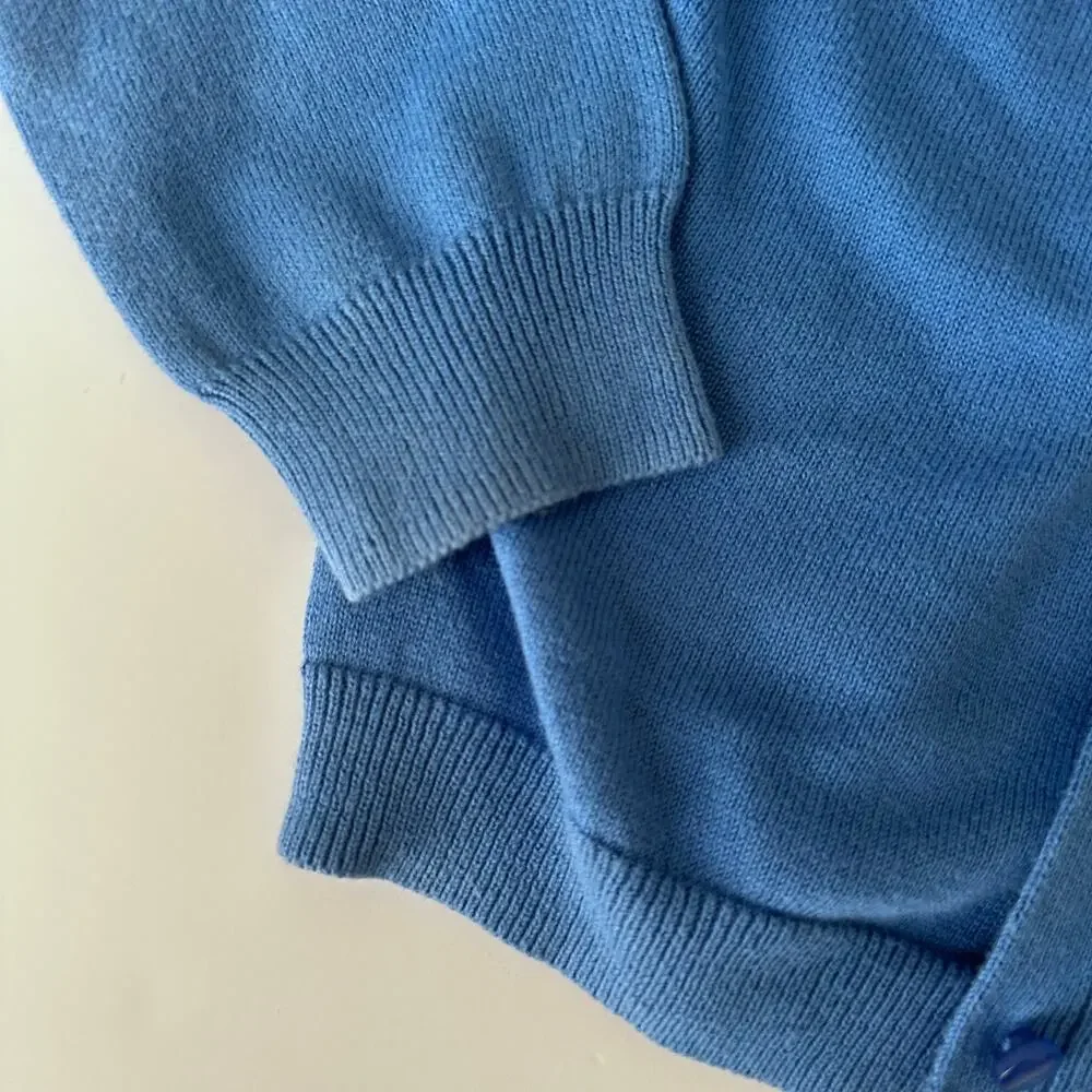 Crewcuts Casey Cardigan - Blue Button Front Sweater